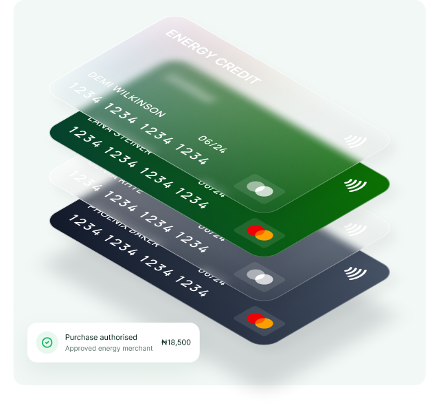 Energy Credit Card stacked
